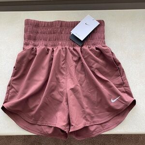 Nike One Dark Mauve High Waist Running Shorts XS